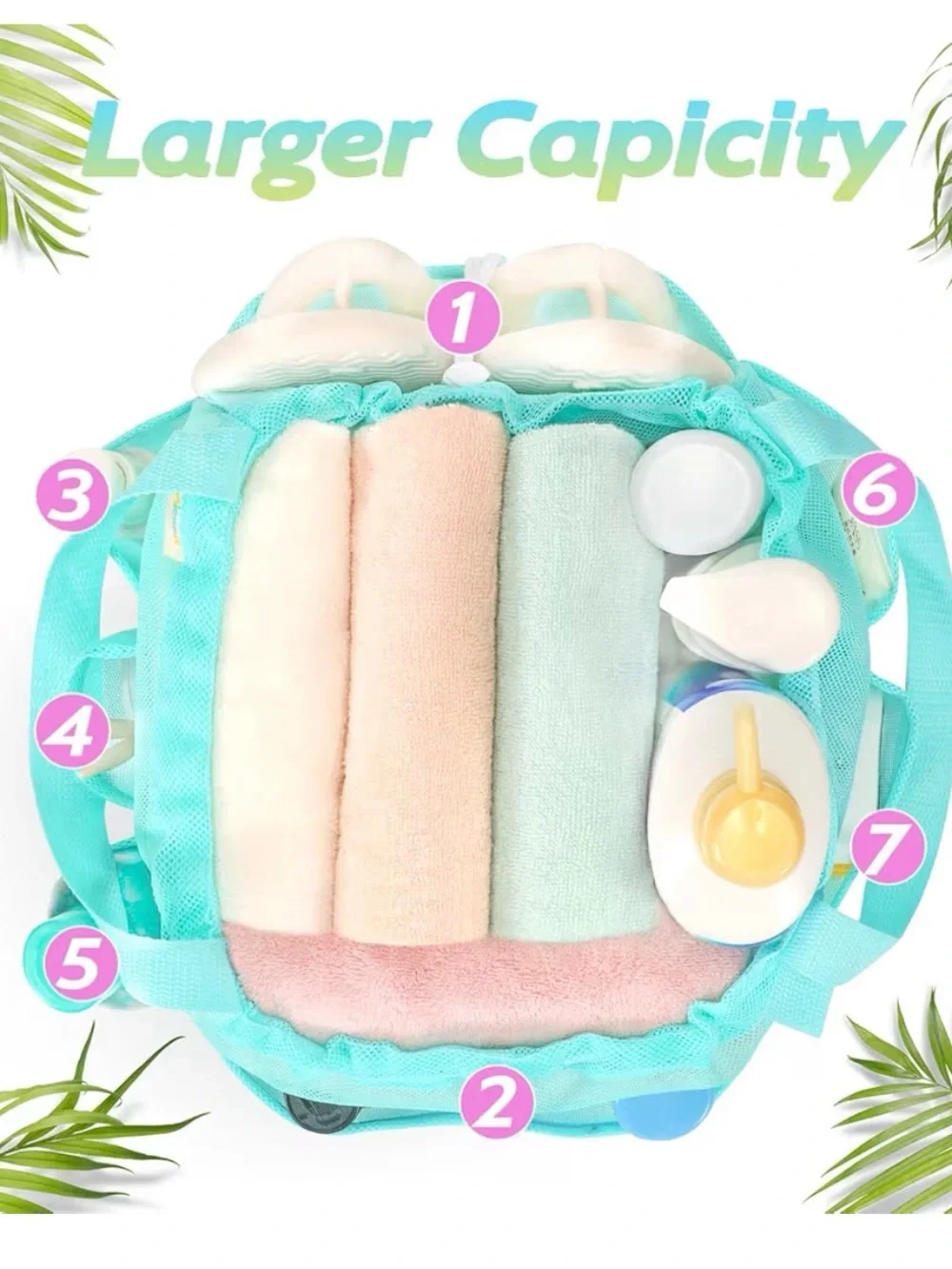 Amazon Mint Mesh Bath & Body Caddy Organizer